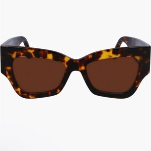 Victoria Beckham Brown Tortoise Sunglasses